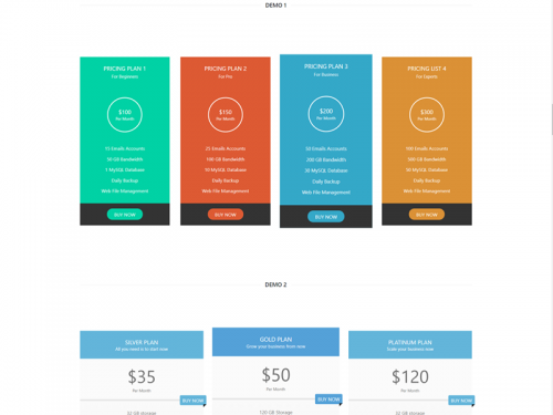 Price Box Element - Resume WordPress Theme - price-box-element-resume-wordpress-theme