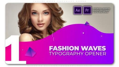 Videohive - Fashion Waves Typography Opener