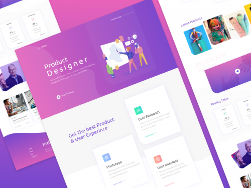 Product Designer Landing Page - product-designer-landing-page