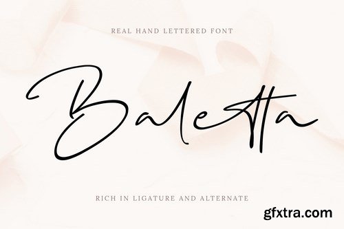 Baletta Signature Font