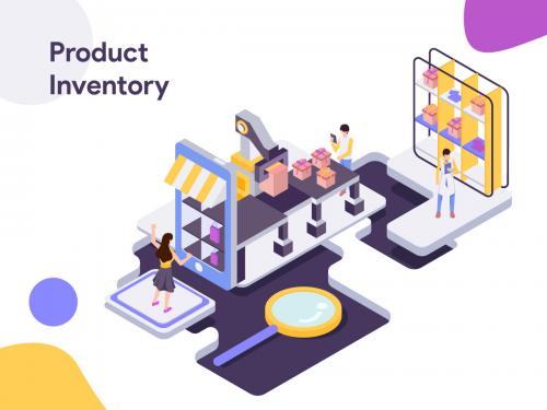 Product Inventory Isometric Illustration - product-inventory-isometric-illustration