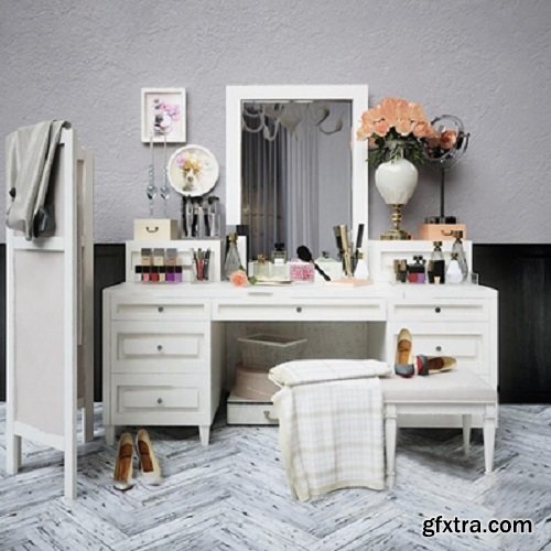 Dressing Table & Cosmetic Set 02