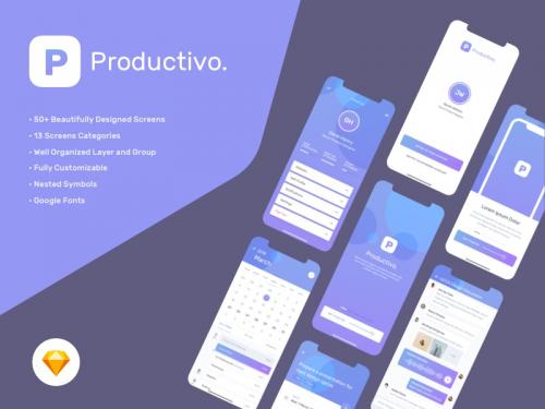 Productivo Mobile UI Kit - productivo-mobile-ui-kit