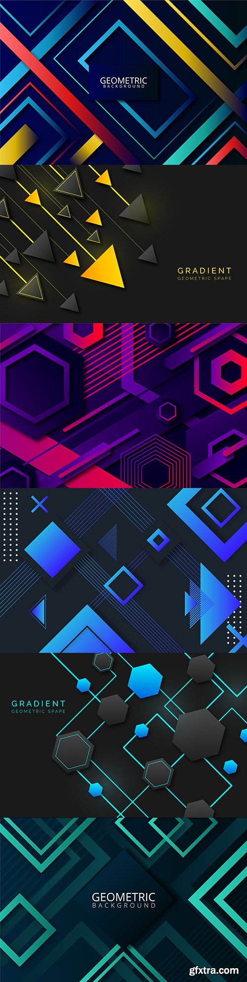 Bright geometrical modern background gradient 3