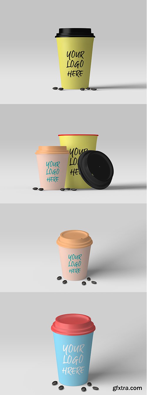 Coffee Cup PSD Mockup Set