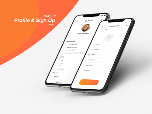 Profile & Sign Up Screen - profile-sign-up-screen