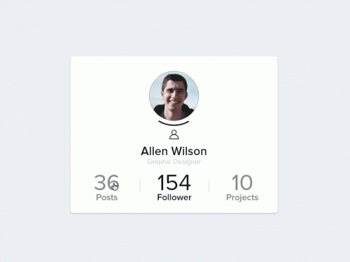 Profile UI Animation Concept - profile-ui-animation-concept