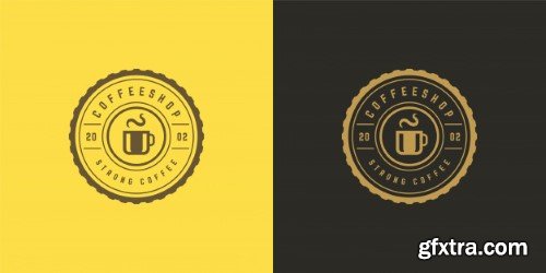 Coffee or tea shop logo