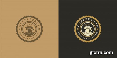 Coffee or tea shop logo