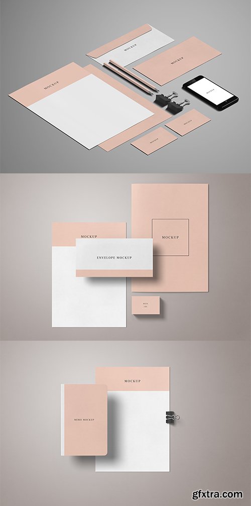 Minimal Stationery PSD Mockup Set