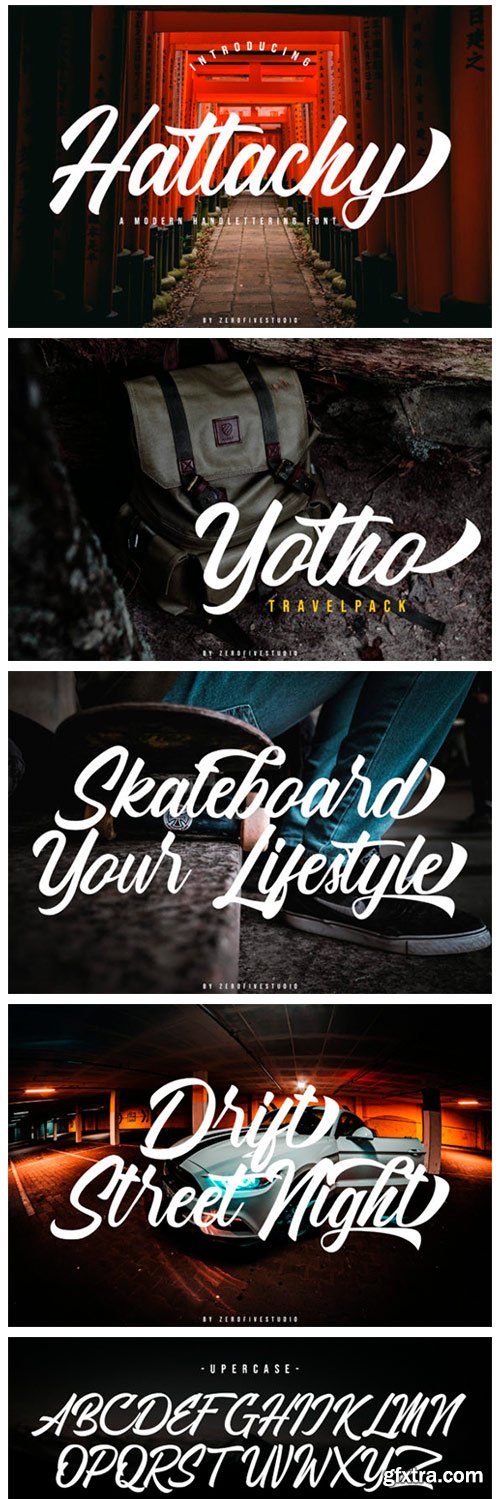 Hattachy Modern Handlettering Font