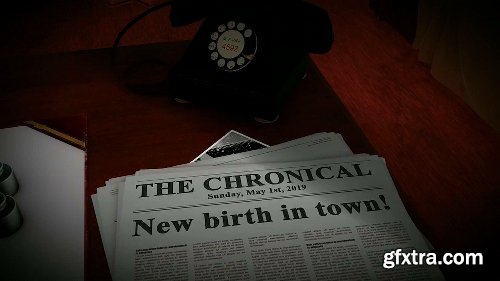 Videohive Birth Announcement (A Detective Story) 2540183