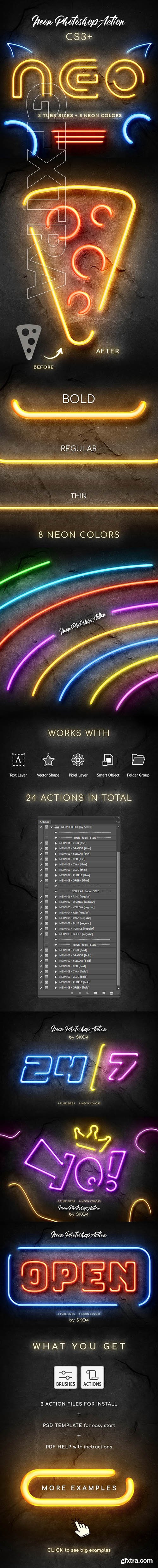 GraphicRiver - Neon Photoshop Action 25568919