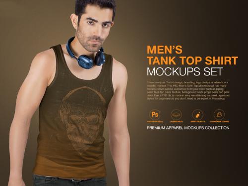 PSD Mockups Bundle - Men's Tank Top - psd-mockups-bundle-men-s-tank-top