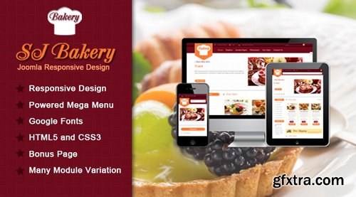 SmartAddons - SJ Bakery v3.9.6 - Responsive Joomla Bakery shops Template