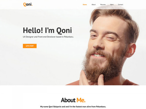 Qoni - Personal/Portfolio PSD template - qoni-personal-portfolio-psd-template