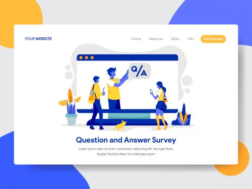 Question and Answer Survey Illustration - question-and-answer-survey-illustration-9d8235b2-a12e-481b-a7a5-87ababaaa25b