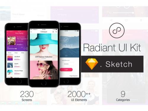 Radiant UI Kit - 200+ for Sketch - radiant-ui-kit-200-for-sketch