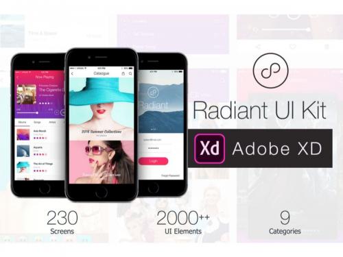 Radiant UI Kit - 200+ for XD - radiant-ui-kit-200-for-xd