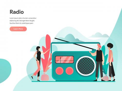 Radio Illustration Concept - radio-illustration-concept