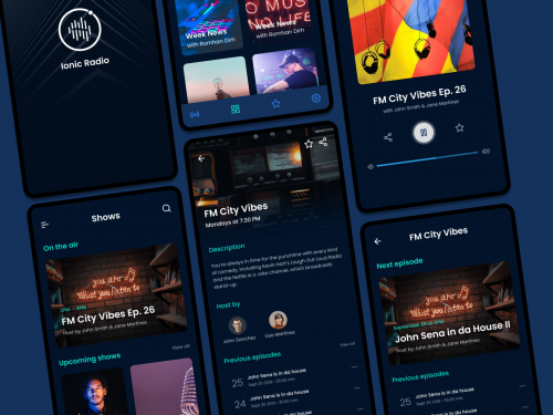 Radio station app UI - radio-station-app-concept