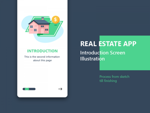 Real Estate App Introduction Screen - real-estate-app-introduction-screen