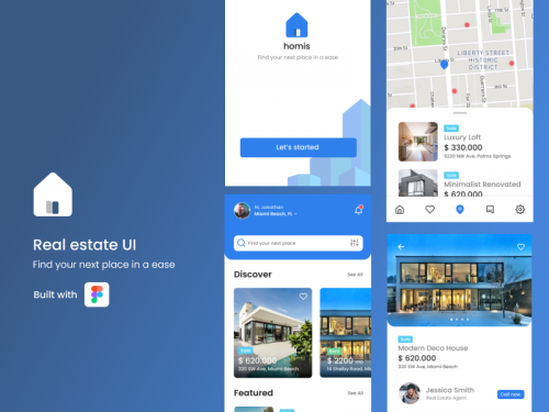 Real estate app UI - real-estate-app-ui