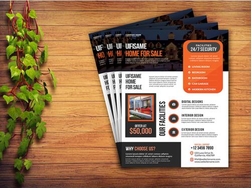 Real Estate Business Flyer Template - real-estate-business-flyer-template