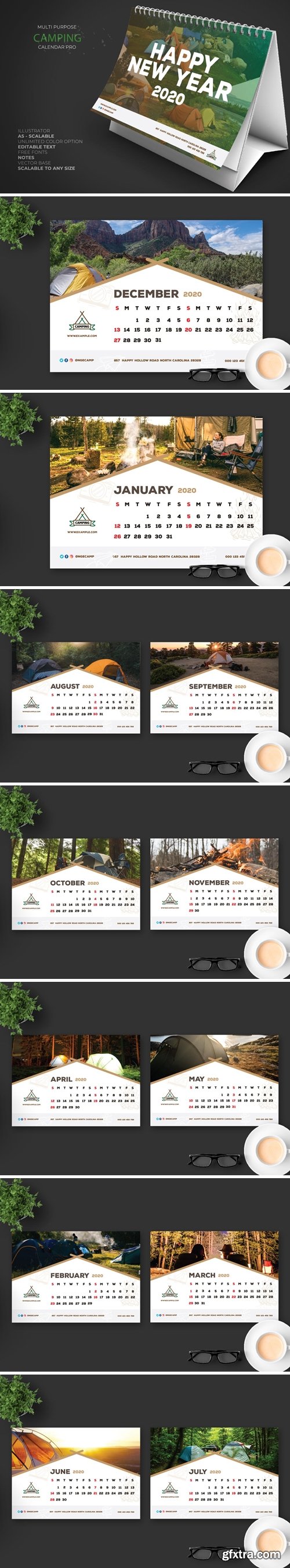 2020 Camping Calendar Pro