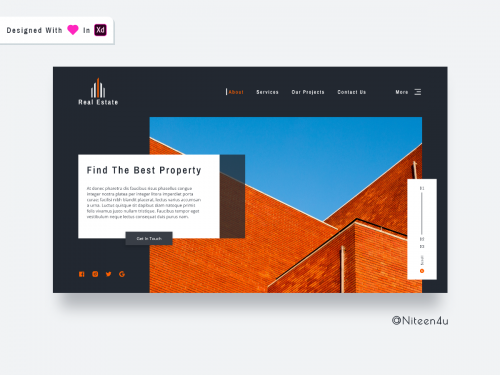 Real Estate- Landing Page (Dark theme) - real-estate-landing-page-dark-theme