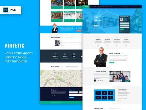 RealEstate Agent Landing Page PSD Template-02 - realestate-agent-landing-page-psd-template-02