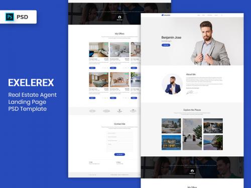RealEstate Agent Landing Page PSD Template - realestate-agent-landing-page-psd-template