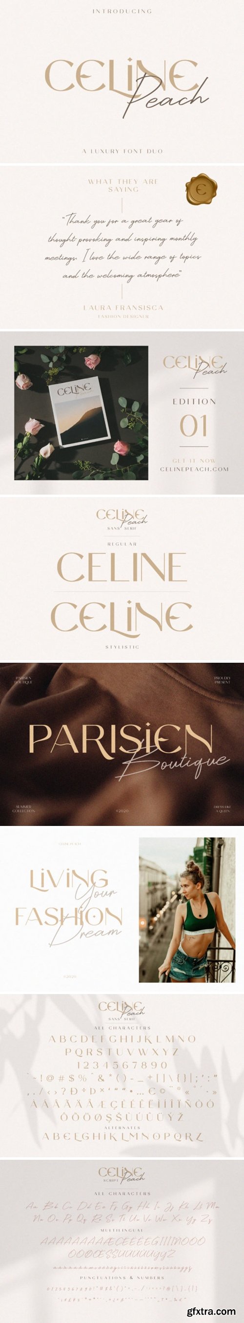 Celine Peach Font