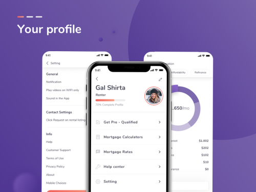Rent home UI Kit - your profile - rent-home-ui-kit-your-profile