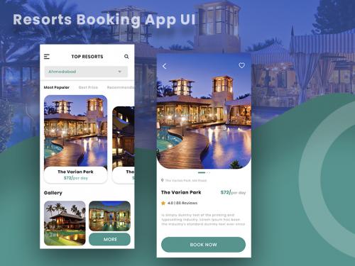 Resorts Booking App UI - resorts-booking-app-ui