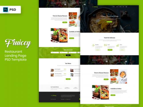 Restaurant Landing Page PSD Template - restaurant-landing-page-psd-template