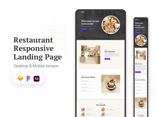 Restaurant Responsive Landing Page - restaurant-responsive-landing-page