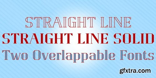 Straight Line Font Family