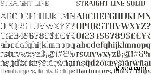 Straight Line Font Family