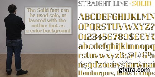 Straight Line Font Family