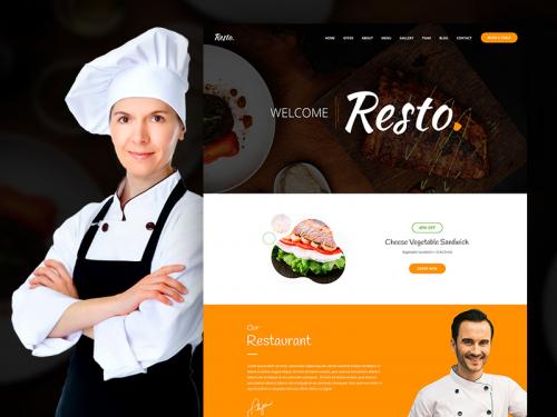 Resto | Restaurant PSD Template - resto-restaurant-psd-template