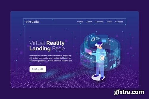 Virtualia - Premium Web Page Hero Banner