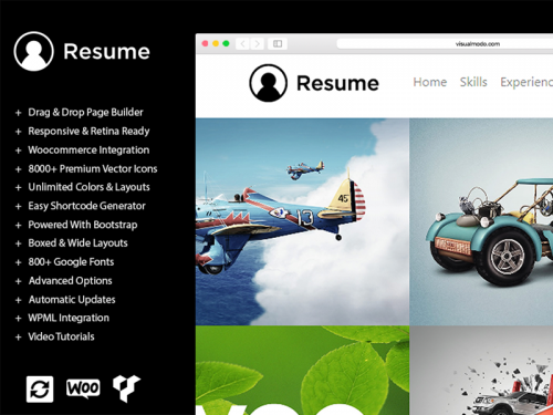 Resume WordPress Theme and Templates Banner - resume-wordpress-theme-and-templates-banner