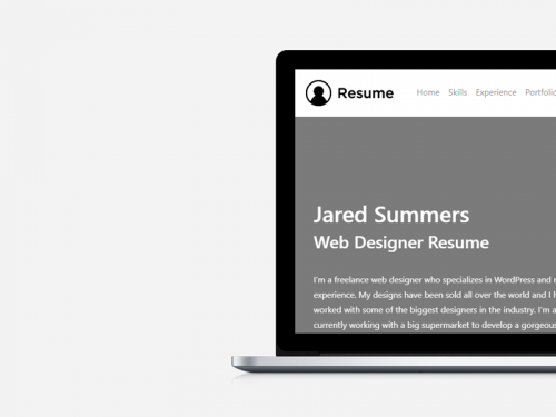 Resume WordPress Theme - CV Website Builder - resume-wordpress-theme-cv-website-builder