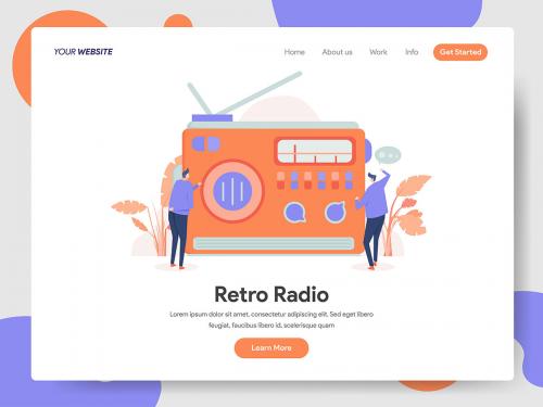 Retro Radio Illustration - retro-radio-illustration