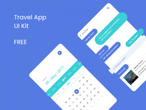 Retro - Travel App UI Kit - retro-travel-app-ui-kit