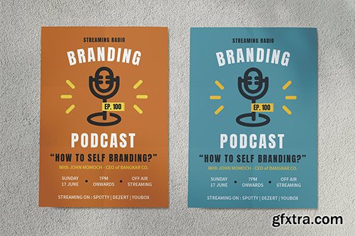 Branding Podcast Streaming Flyer