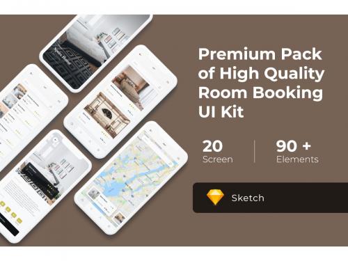 Room Booking Mobile UI KIT for Sketch - room-booking-mobile-ui-kit-for-sketch