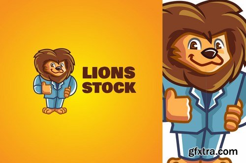 Lion Business - Mascot Logo