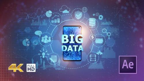 Videohive - BIG DATA on Mobile Phone